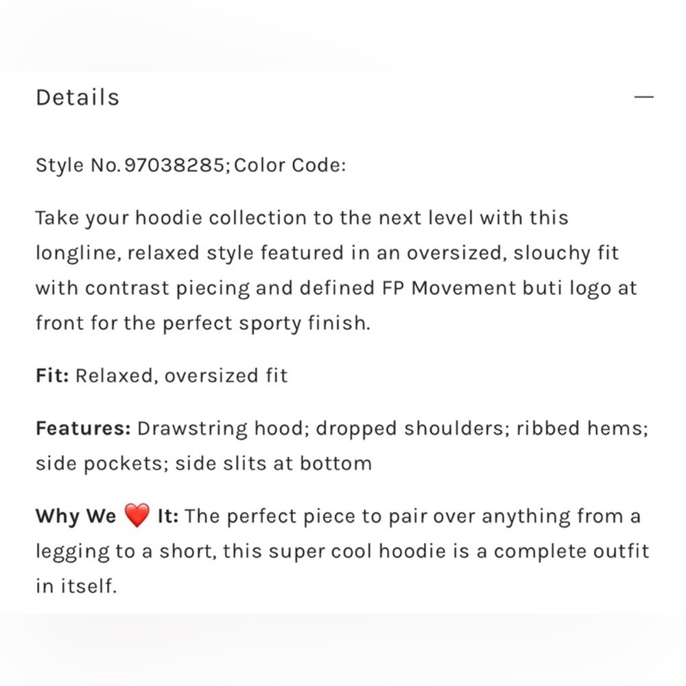 NWOT Free People Movement Triple Threat Hoodie - Picture 5 of 7